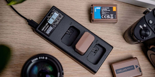 Eneride Patona Kamerabatterie Ladegerät Kompatibel mit Canon