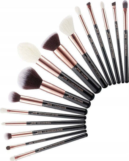 Jessup Beauty Set Profesional Cu Pensule De Machiaj Pentru Fundație 15 Bucăți