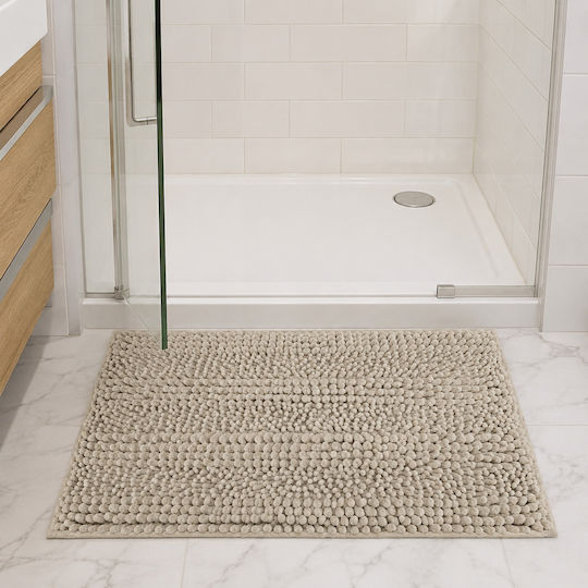 MRShome Rutschfestes Badematte DC-023003 Beiges 45x70cm