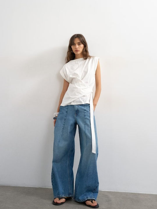 Women's Jean Pants Mid Rise in Slim Fit