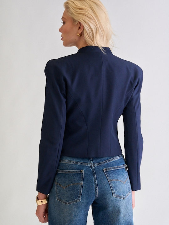 Decoro Decoro Damen Blazer Mit Dunkelblau