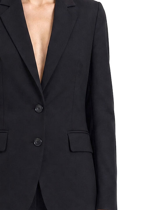 MY T Lang Damen Blazer Schwarz