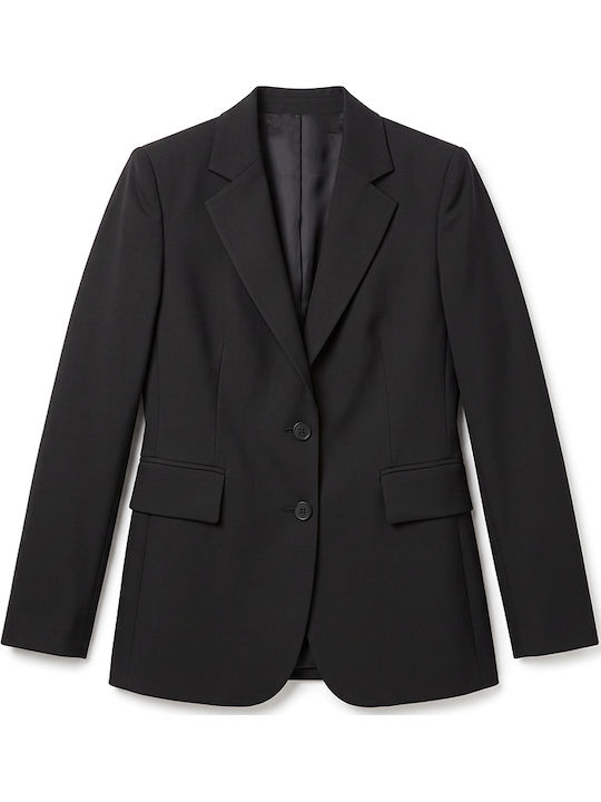 MY T Lang Damen Blazer Schwarz