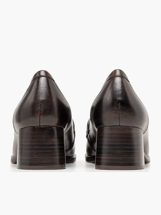 Leather Heels Brown