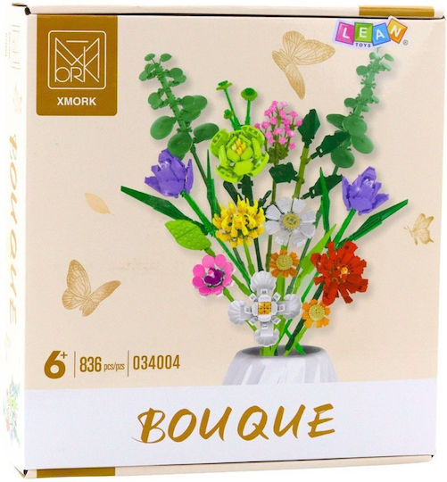 Building Blocks Bouquet of Colorful Flowers for 6+ Years 836 Pieces