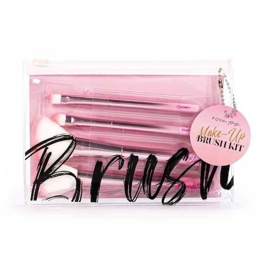 Tri-Coastal Design Professionelles Make-up Pinsel Set Cosmetic Leopard 4 Stück