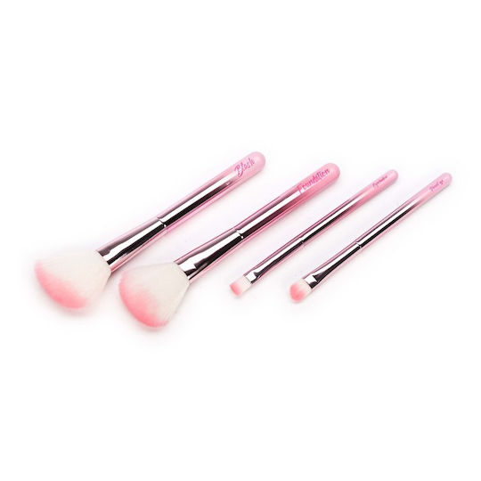 Tri-Coastal Design Professionelles Make-up Pinsel Set Cosmetic Leopard 4 Stück