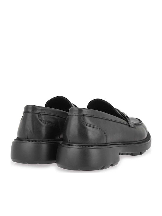 Δερμάτινα Ανδρικά Loafers σε Μαύρο Χρώμα