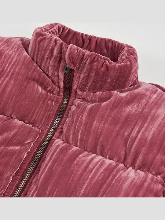 Kids Quilted Short Pink Jacket