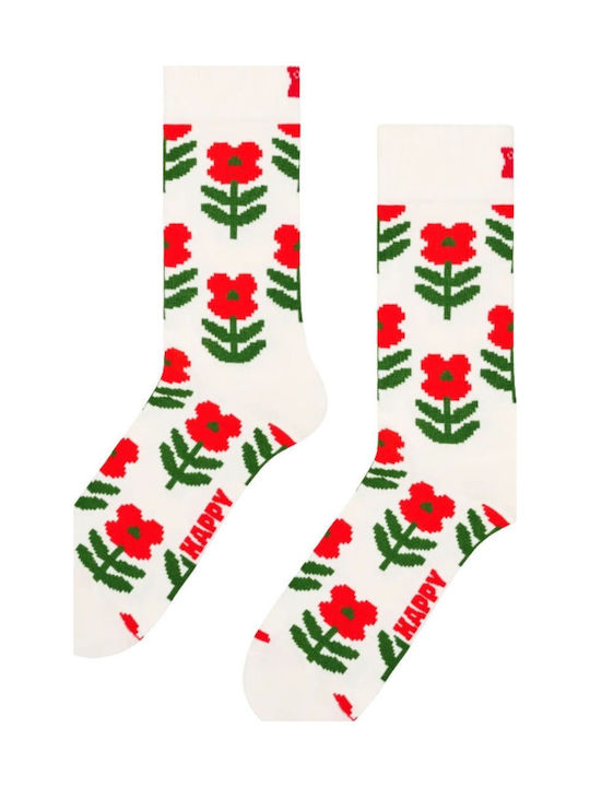 Happy Socks Socks with Patterns White