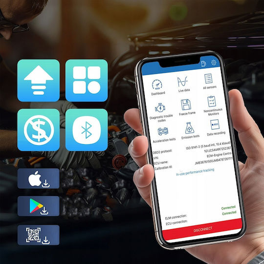 Zenwire Διαγνωστικό Αυτοκινήτου ELM 327 OBD 2 με Bluetooth