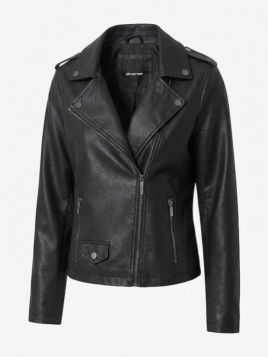 Lunika 264 Γυναικείο Biker Jacket Μαύρο