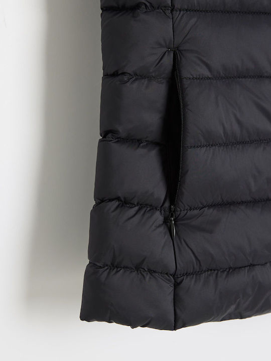 Women's Sleeveless Jacket for Spring/Autumn Black