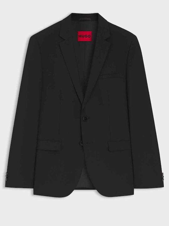 Winter Herrenanzug mit Schlanker Passform Schwarz