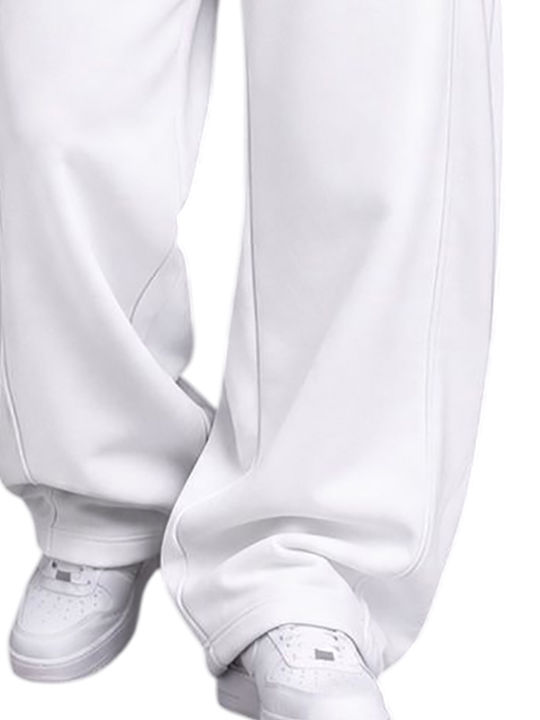 Herren-Sweatpants Jogginghose Weiß