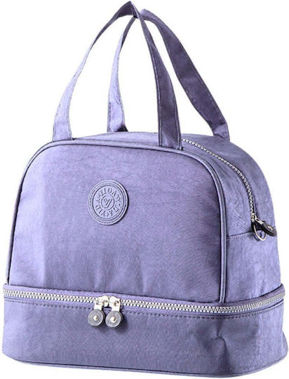Lean Toys Schulische Isolierte Kinder Lunchtasche Handtasche 3l Lila 23x16x27cm