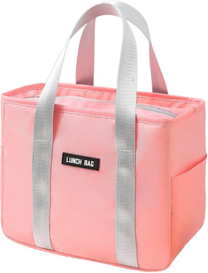 Lean Toys Schulische Isolierte Kinder Lunchtasche Handtasche Rosa 21x13x24cm