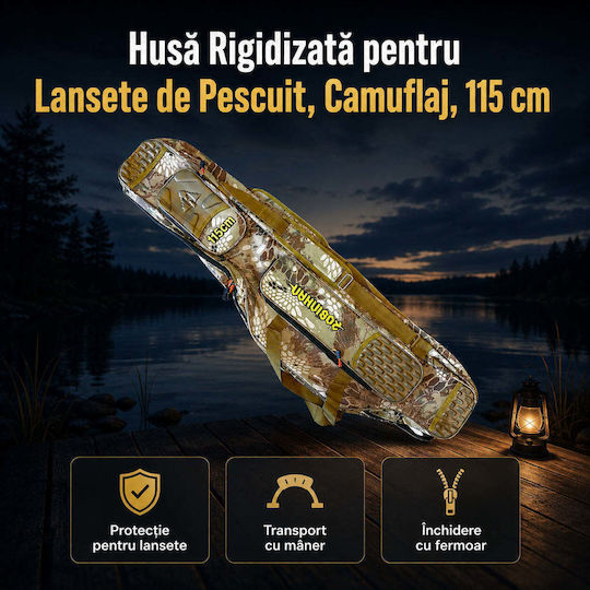 Rigid Rod Case Fishing Rods Camouflage 115 Cm