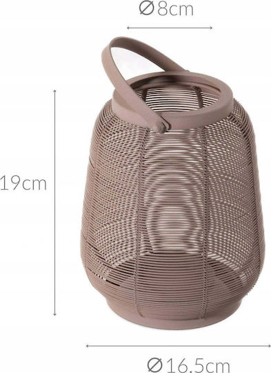 Home&Styling Collection Металик Бежово Фенерче 16x19см