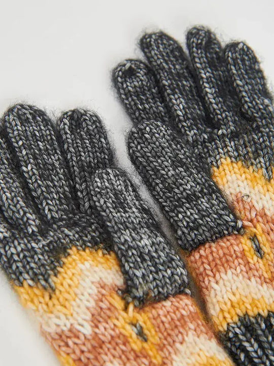 Kinderhandschuhe Gestrickt Grau
