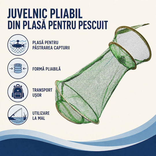 Coș Pliabil Pentru Pescuit Model 80502
