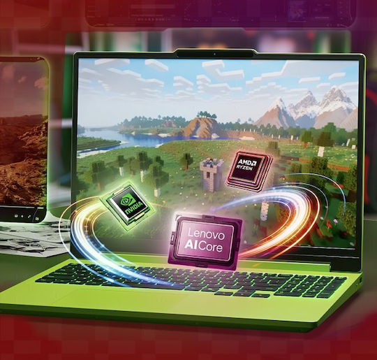 Lenovo LOQ 15AHP11 15.3" IPS FHD+ 165Hz (Ryzen 7-250/16GB/512GB SSD/GeForce RTX 5070/W11 Home) Surge Green (Международна английска клавиатура)