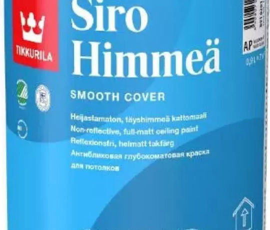 Tikkurila Siro 0.9lt Weiße Acryl Wasser Metall-Holz Farben Matt