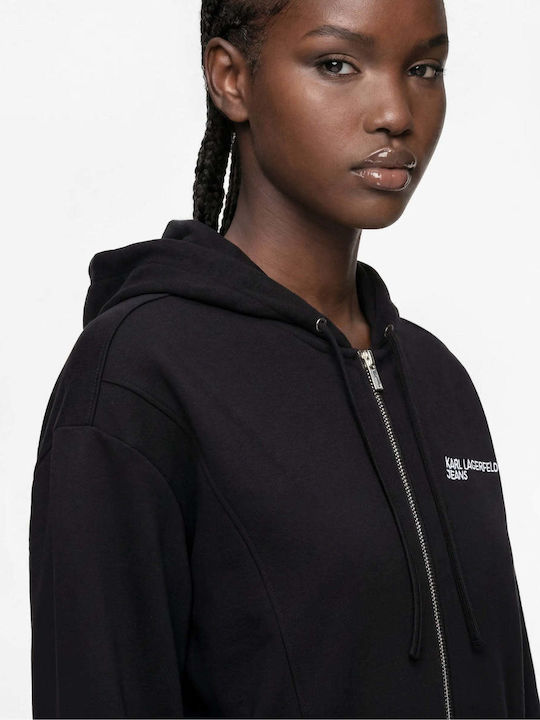 Women's Sweatshirt Cardigan Black