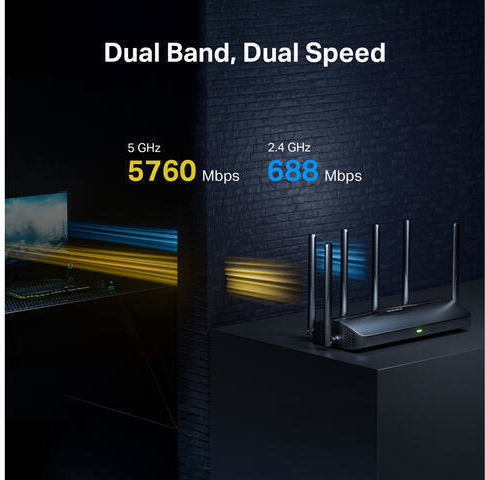 Mercusys MR37BE Безжичен рутер Wi‑Fi 7 с 3 порта