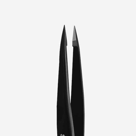 Staleks Augenbrauenpinzette mit Feiner Spitze Schwarz