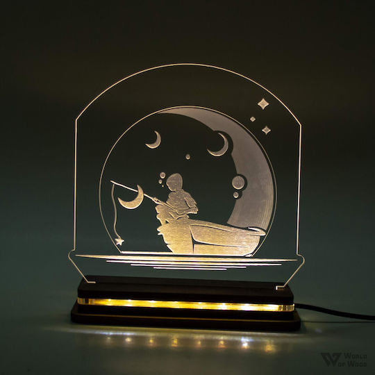 Led Φωτιστικό Boy Fishing Night W00887 Πολύχρωμο Led Φωτιστικό Boy Fishing Night W00887 Πολύχρωμο