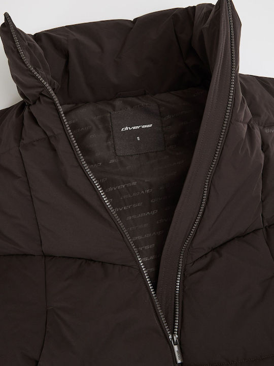 Дамско Puffer Яке за Зима Кафяво