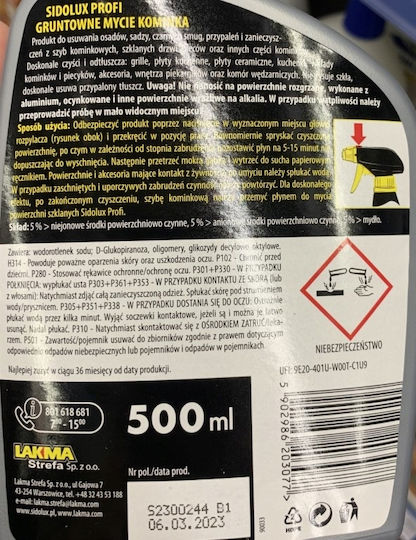 Lakma Καθαριστικό Spray Τζακιού 750ml