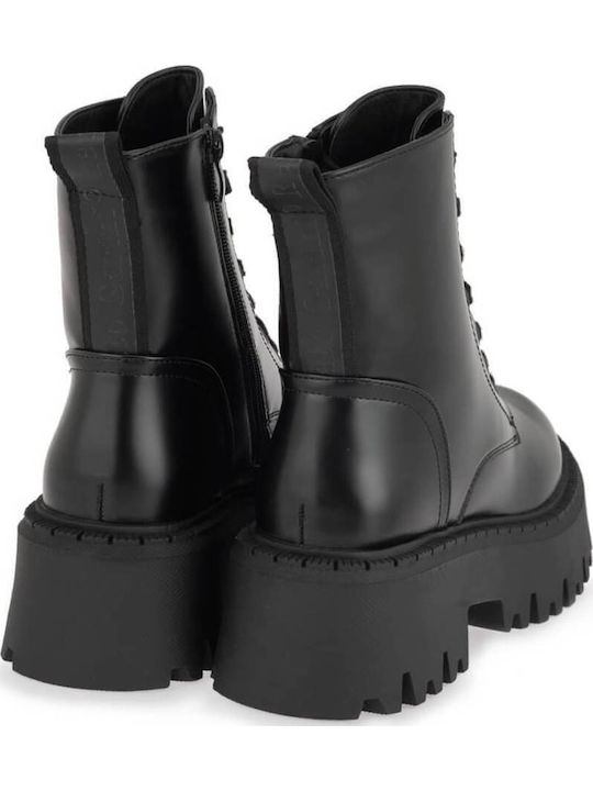 Stiefeletten Damen mit Mittelhohem Absatz Schwarz