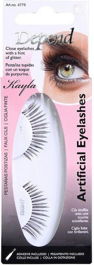 Eylure Fluttery Light Eyelashes 117 Black Light & Wispy With Glue