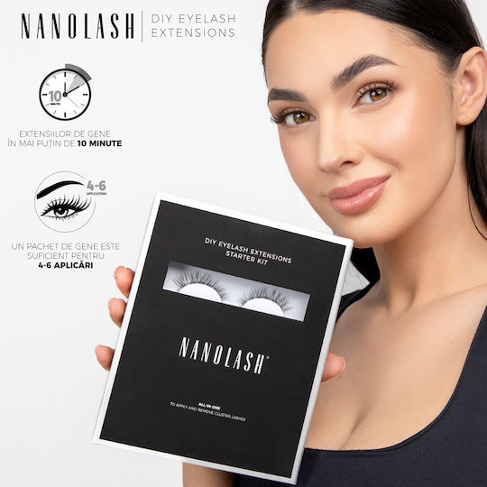 False Set Βλεφαρίδων Nanolash Innocent 5 Τεμάχια
