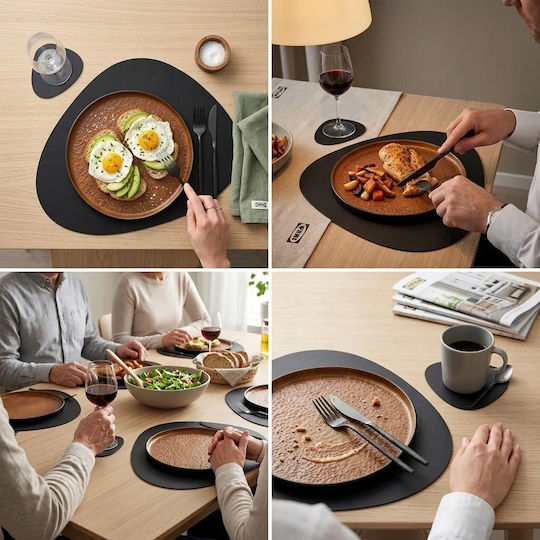 Baltan Tischsets Schwarz 47x37cm Baltan Tischsets Schwarz 47x37cm