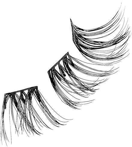 Kiss ImPRESS Press-on Extensions Edgy Wispy Μαύρα 12τμχ