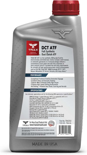 Triax Ulei De Transmisie Auto Pentru Cutie De Viteze Manuală Și Cutie Cu Dublu Ambreiaj 0.946lt TRX2252
