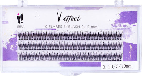 Ibra V-Effekt Wimpernbüschel 10mm 120 Stück