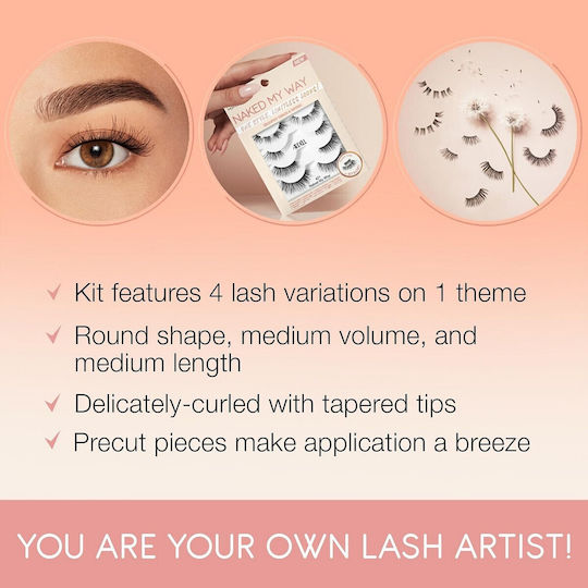 Ardell Naked My Way Lashes 421 Βλεφαρίδες Black 8τμχ