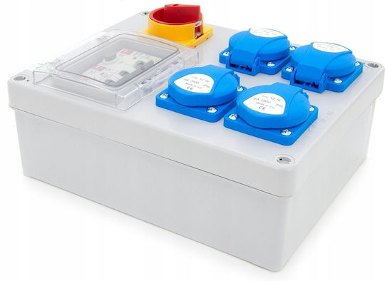 ELS Elektrotechnika Wall Mounted Waterproof Electrical Fuse Box H180xW230xD80mm