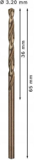 Bosch Cobalt Drill with Cylindrical Shank for Masonry and Metal 36mm / 65mm
