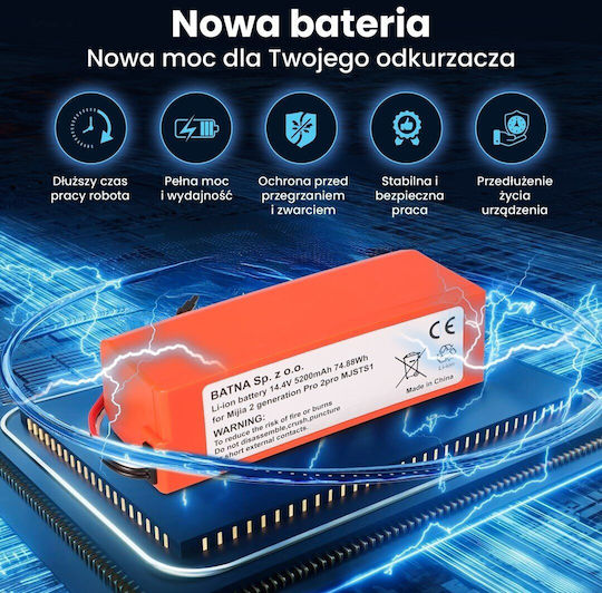 Μπαταρία 2600mAh για Σκούπα Ρομπότ Xiaomi