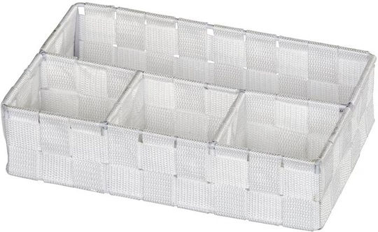 Wenko Adria Coș Decorativ Din Țesătură Alb 26x17x6.5 cm