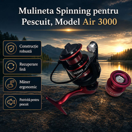Model 3000 Mulinetă de pescuit pentru Spinning