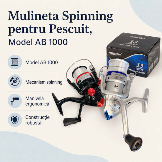 1000 Mulinetă de pescuit pentru Spinning