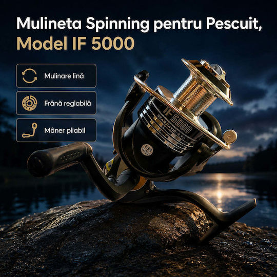 5000 Mulinetă de pescuit pentru Spinning