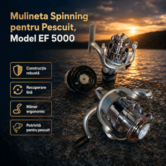 5000 Mulinetă de pescuit pentru Spinning