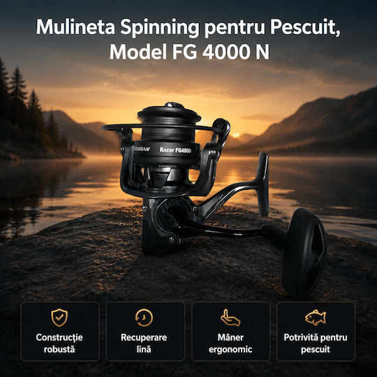 4000 N Mulinetă de pescuit pentru Spinning